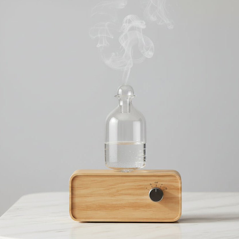 Nebulizing Essential Oil Diffuser | Wood & Glass