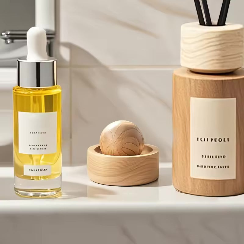 Mini Wooden Essential Oil Diffuser 🪵 | Natural Fragrance for Home, Bedroom & Car